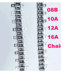 Top Grade Stainless Steel Roller Chain With Ear Plates 06B Or 08B Heavy Duty Industrial Conveyor Belt Transmission Link For Tough Jobs, featuring multiple chain types.