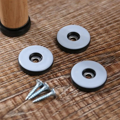 PTFE Screw-In Chair Leg Sliders 20-Pack for Sofas, Beds, and Tables, No-Scratch Floor Protectors with screws, 25mm glide feet