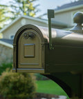 Heavy Duty Post Mounted Bronze Mailbox Built Tough With Weatherproof Galvanized Steel Large Curbside Mailbox With Magnetic Latch