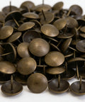 Heavy Duty Antique Brass Upholstery Tacks For Diy Furniture Repair Leather Crafting Auto Interiors Includes Thirty Solid Metal Clavos With Round Heads