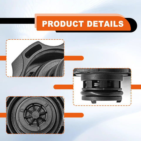 Radiator Expansion Tank Cap Replacement Fits Chevy GMC Cadillac Buick Saab Dodge Jeep Compatible With 13502509 68249136AA 316702182 And Other Related Part Numbers Durable Coolant Reservoir Cap For Reliable Pressure Seal details