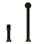 Real Deal Solid Brass Sink Drain Assembly With Smooth Push Pop Up Waste And Overflow Feature In Classic Antique Bronze Finish
