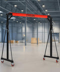 Adjustable Gantry Crane 2-Ton Portable Hoist Frame With Trolley, Sling, Shackles, Hooks And Festoon System For Factories
