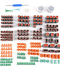 Array of components from DT Deutsch Connector Kit 708-Piece Pro Grade Set With 2 3 4 6 8 12 Pin Gray Waterproof IP67 Electrical Connectors.
