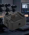Built Tough Sports Camera Charging Dock For Pocket 3 Rig, compact, aluminum dock with USB-C for fast charging and quick sync.