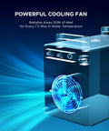 Powerful fan feature of Industrial CO2 Water Chiller For K40 Laser Engravers Up To 50 Watts with cooling capabilities.