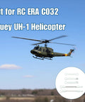 White Connecting Rod Replacement For RC Huey UH 1 Helicopter C032 Era RC Parts shown with helicopter in flight