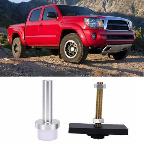 Heavy Duty CV Axle Bearing Puller Kit 18195 Fits 2005 2018 2007 2014 Models With 8 Inch Differential With Integrated Slide Hammer Made From High Strength Steel So You Fix It Fast And Save Major Greenbacks Doing It All Alone. red pickup truck and CV bearing puller parts