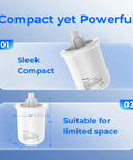 Sturdy Small Water Pressure Tank Ideal For Tankless Reverse Osmosis Systems And Fridges; Compact design, 4.1" x 7.3" size.