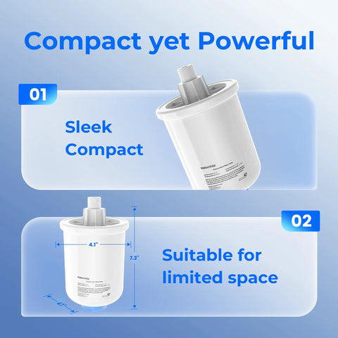 Sturdy Small Water Pressure Tank Ideal For Tankless Reverse Osmosis Systems And Fridges; Compact design, 4.1" x 7.3" size.