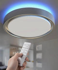 Motion Sensor LED Ceiling Light 14 Inch Dimmable 1600 Lumens Fixture With RGB Mood Lighting and remote control