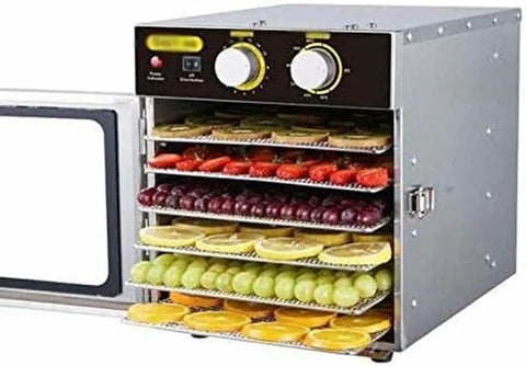Six Layer Stainless Steel Food Dehydrator And Fruit Dryer Machine For Vegetables Meat Jerky built tough with dried fruits.
