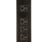 Six Outlet Metal Power Strip With Ten Foot Cord Built In Circuit Breaker Protects Against Overloads Lighted On Off Switch Slim Plug