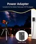 Universal 2 Amp AC Adapter For Computerized Telescopes Replacement Power Supply With 10ft Cable in outdoor setup