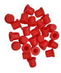 25 Pack Red Rubber Dust Covers For Brake Bleeder Screws And Grease Zerks Caliper Fittings Dirt And Moisture Shield Caps
