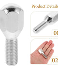 Heavy Duty ATV Lug Nut Kit With M10x1.25 Bolts For 10 Inch 12 Inch And 14 Inch Wheels, Premium Stainless Steel Quick Replacement Set, threaded lug bolt