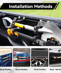 Rugged Truck Shovel Holder With Quick Release Rubber Clamp Mount Kit Fits 1 To 1.5 Inch Diameter Roof Rack Universal installation guide