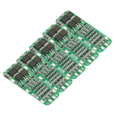 Badass 3S Battery Management System 20 Amp Li Ion And Lipo Cell Balance Protection Module 12.6 Volt Quick Charge Board pack of 5