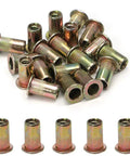 100 Piece 3/8-16 Rivet Nuts Kit In Carbon Steel Threaded Nutserts For Metal And Automotive Projects Easy Install 3/8-16UNC
