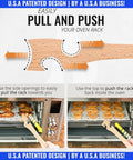 Long Handle Wooden Oven Rack Puller Stick For Small Kitchen Appliances Ideal For Convection Ovens And Toaster Ovens Air Fryer And Quick Rack Pulls No Oven Mitts Needed, beech wood rack puller in use