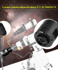 Cooled Telescope Camera With 11.7 MP USB 3.0 IMX294 Back Illuminated Sensor attached to telescope for astrophotography.