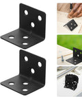 12 Pack L Shape Mounting Brackets With Screws Cold Rolled Steel Right Angle Corner Braces For Furniture Shelves And Drawers