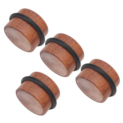 Solid Wood Cylindrical Door Stopper With Rubber Ring Heavy Duty Floor Protector For Home Office Non Slip Base Easy Install Works On Carpet Wood Tile Stone Concrete Gap Shield