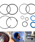 Hydraulic Log Splitter Cylinder Rebuild Seal Kit For 5.0 Inch Bore And 2.0 Inch Rod, Complete O Ring And Seal Set, Pack Of 11