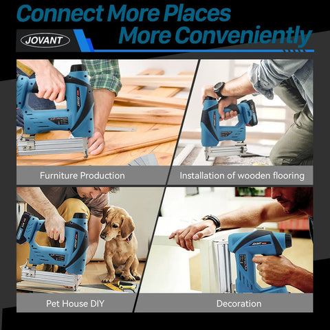Two In One Cordless Nail Gun And Five Eighths Inch Angle Grinder Kit With Two 2Ah Batteries used in woodworking and DIY projects
