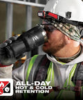Construction worker drinking from Packout Insulated Tumbler 890 Ml Black With Two Wall Vacuum Insulation That Keeps Beverages Hot Or Cold All Day
