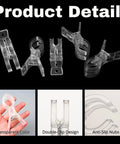 Clear Balloon Arch Clips Set, 10 Pack, 3.5 Inch Heavy Duty Clips with transparent design and anti-slip features