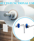 Multi-functional bubble film packing rack wall mounted dispenser for moving supplies, tool-free quick install bracket.