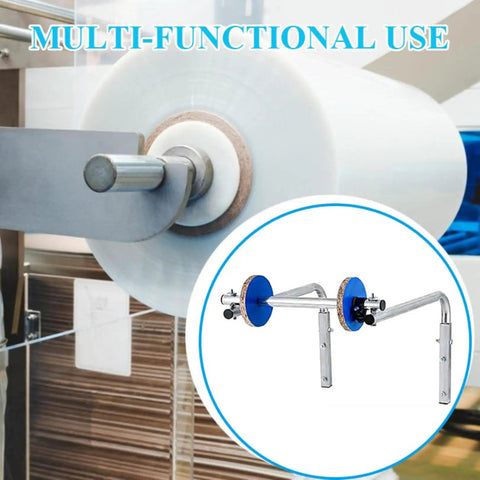 Multi-functional bubble film packing rack wall mounted dispenser for moving supplies, tool-free quick install bracket.
