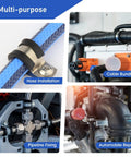 Heavy Duty 232 Piece Cable Clamps Kit With 304 Stainless Steel Rubber Cushioned Insulated P Clamps And Screws, 10 Size Assortment Ranging From 1/4 Inch To 1-3/4 Inch, Neatly Packed In Clear Organizer For Auto Marine And Home Wiring used for hose installation, cable bundling, pipeline fixing, and automobile repairs.