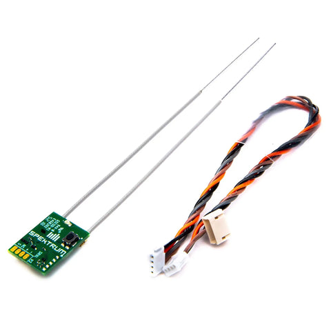 Ultra Tiny SRXL2 DSMX Serial Micro Receiver For RC Gearheads, 2.4GHz DSMX Link With Smart G2 Capabilities, Model SPM4650