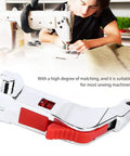 Stainless Steel Opening Patch Presser Foot With Clear View Stitching For Most Household Sewing Machines Must Have Side Cutter For Edge Finishing And A Breeze For Embroidery Appliques And Monograms, close-up