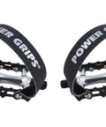All Metal Bike Pedal Kit With Straps For MTB Road Gravel And Commuter Riding, Pre Assembled, Hands Free Foot Retention