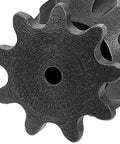 Heavy Hitter Iron Motorcycle Transmission Gear Reduction Unit For Mini Bikes Atv And Hot Rods Pumping Out Serious Torque And Dependable Power Distribution close-up of iron gear features.