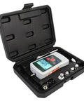 50N Digital Force Meter Handheld Push Pull Tester With 3 Modes And 4 Units Backlit Screen For Precise Measurement And Solid Statistical Analysis A Dope Tool For Lab Work And Field Testing, open case with accessories