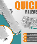 Quick release detail of Built Like A Tank Soft Close Hinges for Frameless Cabinets with 110 Degree Full Overlay Motion.