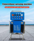 High Performance PU Foam Spray Machine With Hydraulic Drive on a roof, showcasing control panel for insulation applications.