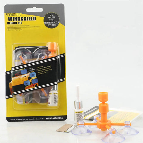 Quick Fix Windshield Repair Fluid Kit For Cracks And Chips Stop Spreading, No Fuss Glass Repair For Auto Windows, Resin