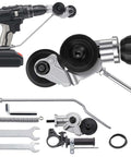 Powerful And Effortless Heavy Duty Drill Metal Cutter Attachment For Sheet Metal Cutting Nibbler Style Plate Cutter parts displayed