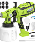 Powerful 1000W Electric Paint Sprayer For Fast House Painting With Smooth Coverage On Walls Furniture And Fences No Drip Hassle Gets Jobs Done Quick Weekenders Will Absolutely Love This Corded Gun with accessories.