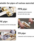 Heavy Duty Pro Grade 1000W 220V Plastic Pipe Weld Kit With Six Diameter Welding Heads, Water Pipe Fusion Tool for PPR and PE