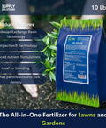 10-10-10 Complete Lawn And Garden Granular Fertilizer With Micronutrients For Soil Health, Blooms And Roots, Safe