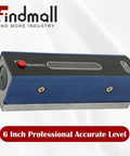 6 Inch Pro Level With Box, Insanely Accurate Spirit Level For Machinists And Toolmakers, Carbon Steel Body, 0.0002 Inch Precision