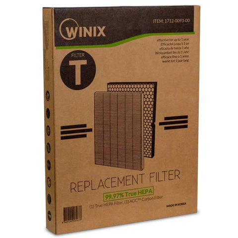 Replacement Filter T For HR900 Air Purifier Fits HR950 And HR1000 White Color No Fuss Easy Install Maintains Clean Air packaging