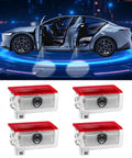 Mercedes Car Door Lights Logo Projector Puddle Lights No Fade 4K HD Welcome Lamps Pack displayed with lit doors and logo