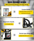 Magnetic Drill Press 40mm For Steel 1100W Copper Motor with user-friendly features like coolant bottle and ergonomic handle.